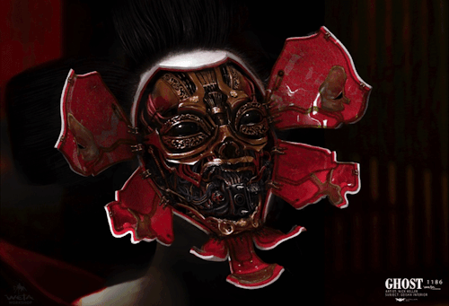 ghostintheshell-mx - Animación de máscara de geisha realizada...