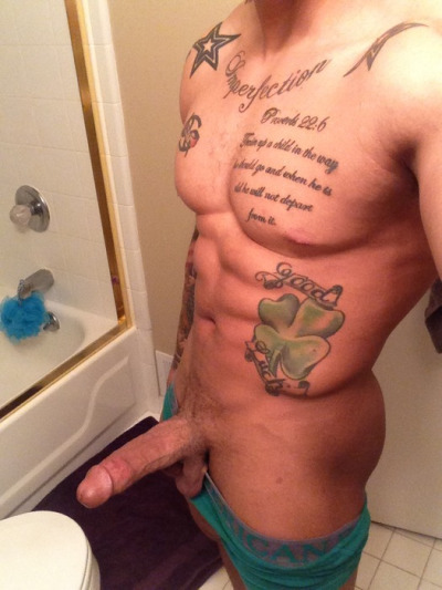 dominicanblackboy:  Pa sexy hot fat tatted ass got a fat delicious dick between his