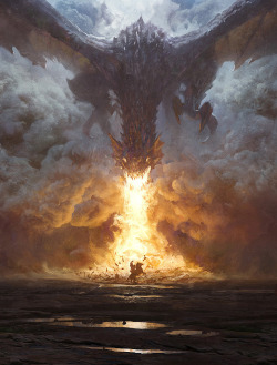 Fantasyartwatch:  Dragon’s Breath By Grzegorz Rutkowski