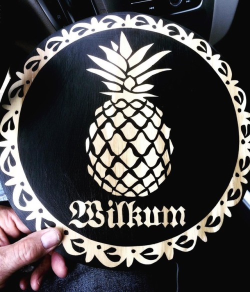 #wilkum #pineapple #hex #hospitality #folkart #volkskunst #padutch #huntermyoderart