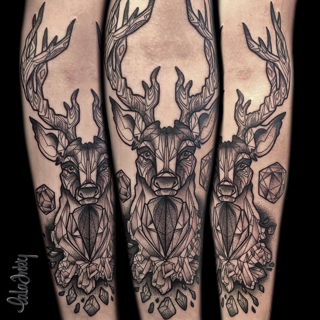 Demonic Head Side Tattoo - Best Tattoo Ideas Gallery