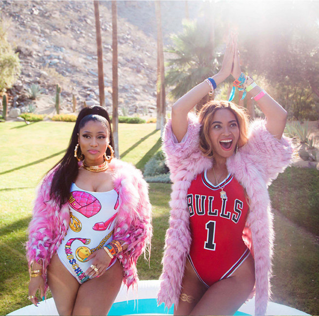 pinkplanetnicki:  whatzedsaw:  behind the scenes of feeling myself by nicki minaj