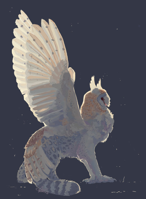 crowingoverthis:snowbarngryphon by crow559