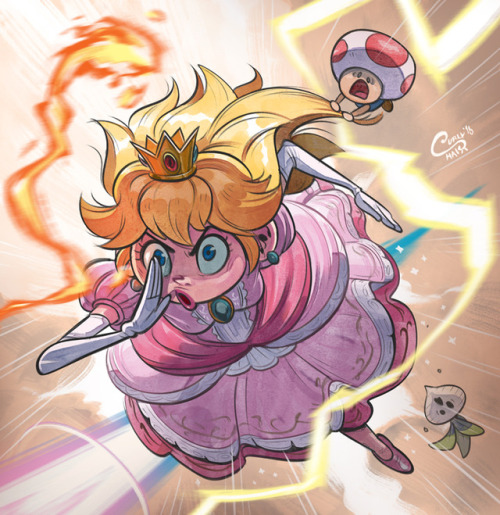 curlypie - Princess Peach going through hell and backDrawing...