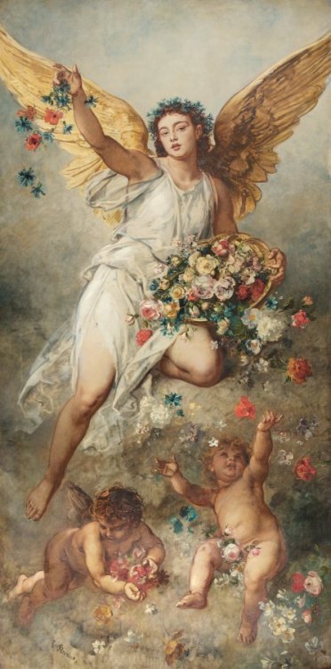 Eirene (Peace) by Ludwig Knaus (1829 - 1910). Private collection. Image source: WIkimedia Commons (X