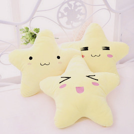 kaonoshi:Cartoon Star Expression Shape Throw Pillow Discount Code : purplehyacinth (20% off)