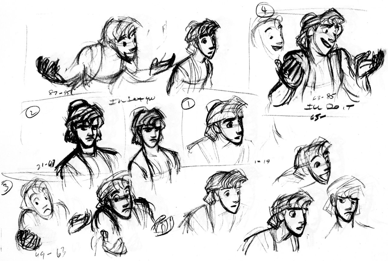 2dtraditionalanimation:  Aladdin - Glen Keane 
