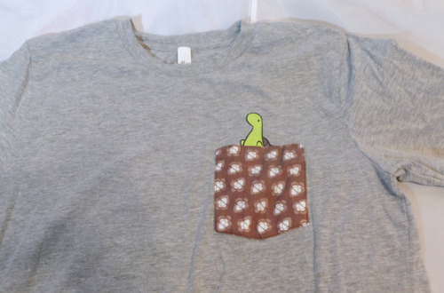 sheldontinydino: Pocket Sheldon Shirt Campaign Launch! I’m really anxious excited to reveal a 