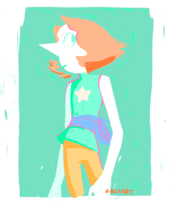 kaceart: a pearl (i rly like painting like