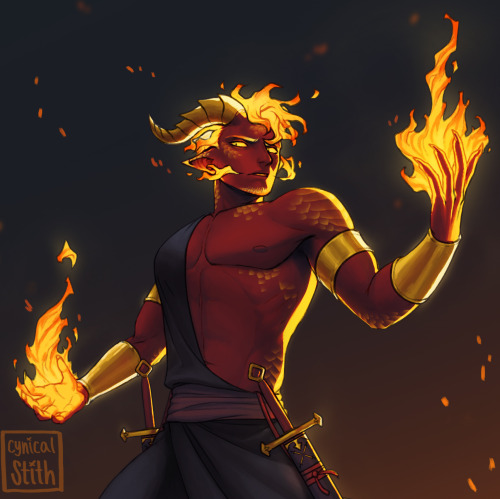 cynicalstith:A rather firey commission!