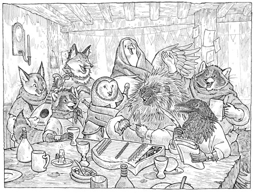 Big big ink Humblewood party commission!!!