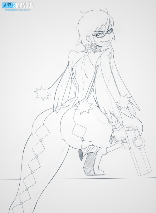 This weeks Patreon raffle pick was Bayonetta. I drew her Bayonetta 2 outfit since I found it more cute and interesting to draw. Also, dat new haircut.I unfortunately don’t have time to color and shade this one and even skipped out on finishing every