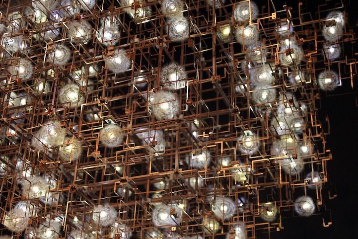 sci-universe:  Entitled Fragile Future III, these lights are made of bronze, LED’s