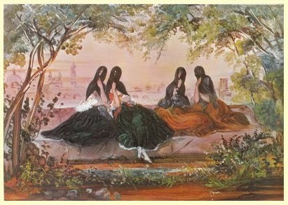 Women from Lima by Juan Mauricio Rugendas (1804-1858)