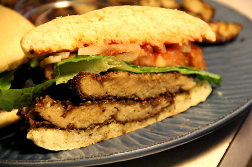 opinionatedcheese:  amy-lynnn:  opinionatedcheese:  thetafari:  ITAL DONT STOP !! - Seitan “Chicken” Cutlet Sandwich on Homemade Flax Bun, served with Seasoned Baked Potato Fries and Homemade Organic Ketchup !! Give Thanks !!! Homemade KetchupIngredients