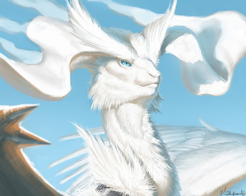 hydraart:Speedpaint of one of my favorite pokemons, Reshiram! (I hope we can catch this one in pokem