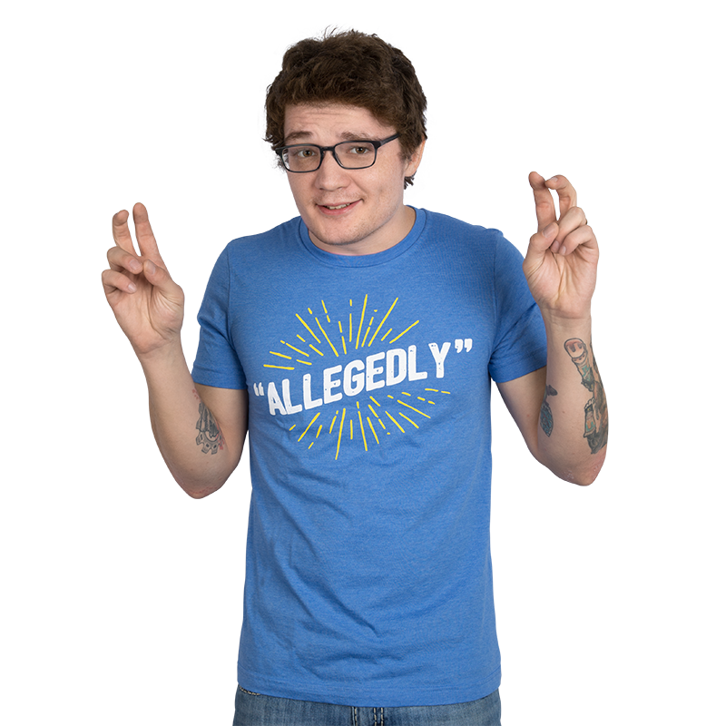 dcllwithagvn:Michael Jones modeling Achievement Hunter Allegedly Tee