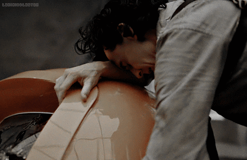 Could You Please Make A Gif Of The Bit Where Loki Is Leaning On The Orange Round Thing That Fell From