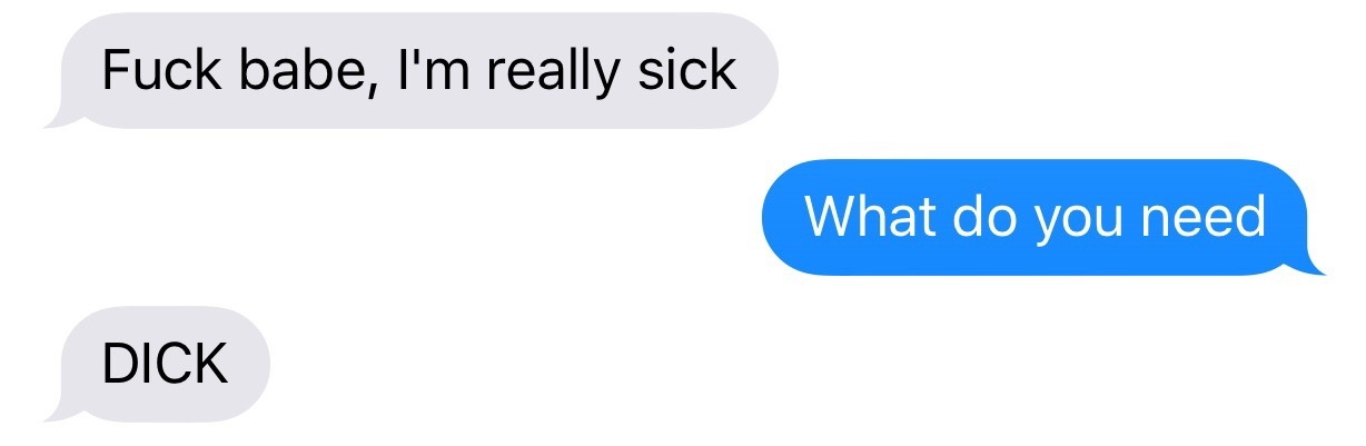 hermoonwizard:  When your gf is sick af