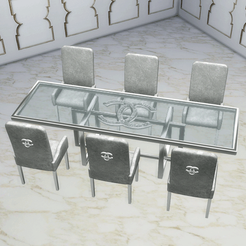 | CHANEL LUXE DINING SET | So here is our &lsquo;Chanel&rsquo; inspired dining set ✨One of a kind&he