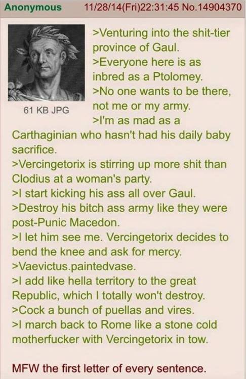 sinesalvatorem:pandoracampbell:Signs you’re a classics nerd: you have a collection of Roman Memes so