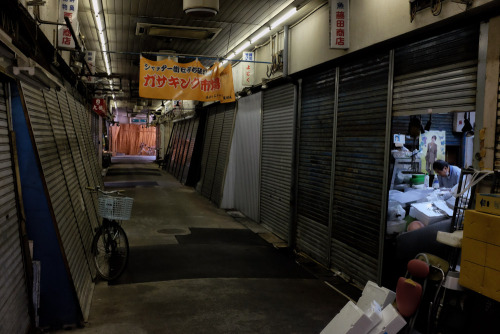 Amagasaki, a city between Osaka and Kobe, has some very lively shopping streets. This one, however, 