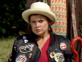 doctorwhogifs:The word “CUTIES” was invented to describe Sylvester McCoy and Sophie Aldred as the Se