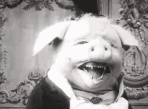 odditiesoflife:  The Dancing Pig Le Cochon Danseur (“The Dancing Pig”) is a French black and white silent film made in 1907. The movie was actually based on a Vaudeville play. Can you imagine this not being a horror film? Look at the pig’s teeth…he