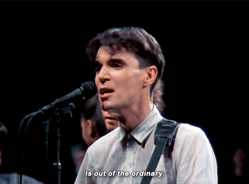 byrneout: Talking Heads performing Burning Down The House in Los Angeles, December 1983.