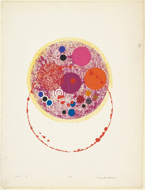 theegoist:Yoshida Chizuko (Japanese, b.1924) - Bubbles Floating on Stagnant Water B (Utakata B), woo