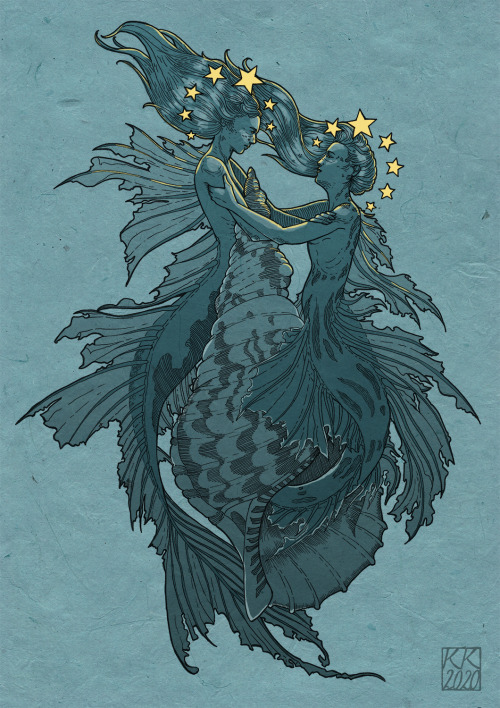 Second of the Shadow Zodiac: Mermaids.Happy Mermay!