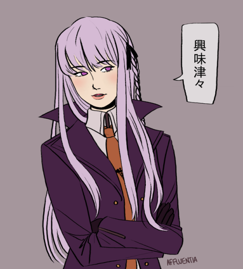 purple is my favourite colour and kyouko is my favourite girl