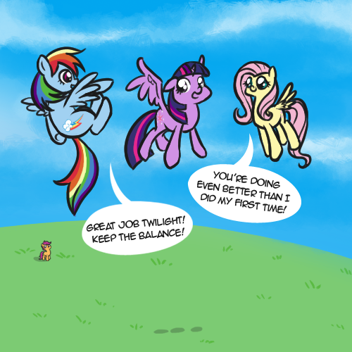 scootalootheadventurer:  ((New Princesses, the bane of itty bitty Scootaloo! (My