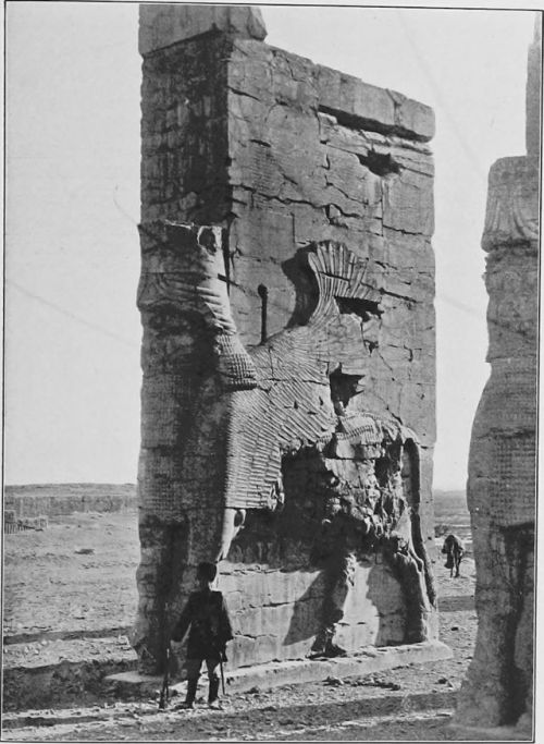 worldhistoryfacts:The Portal of Xerxes (and its guard) in Persepolis, Persia. This was the gate thro