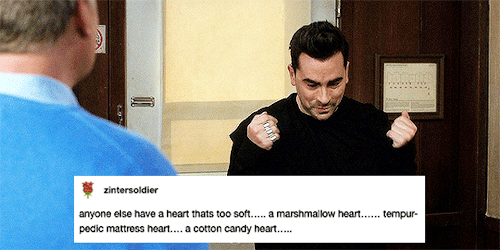 oscarspoe:Schitt’s Creek + text posts↳ David Rose (part five)