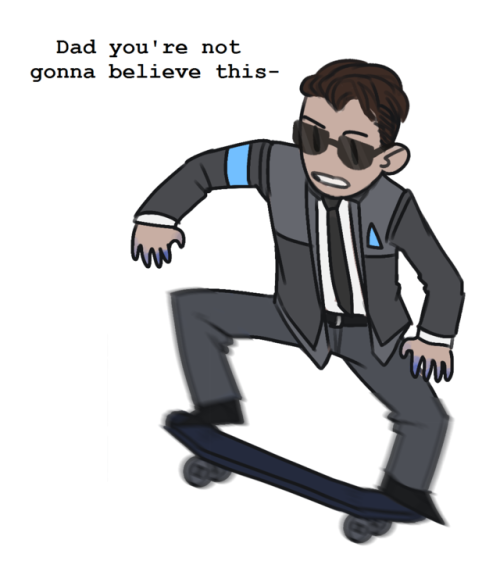 doodlemeimpressed: Dad you’re not gonna believe this- Deleted Deviant Connor end scene