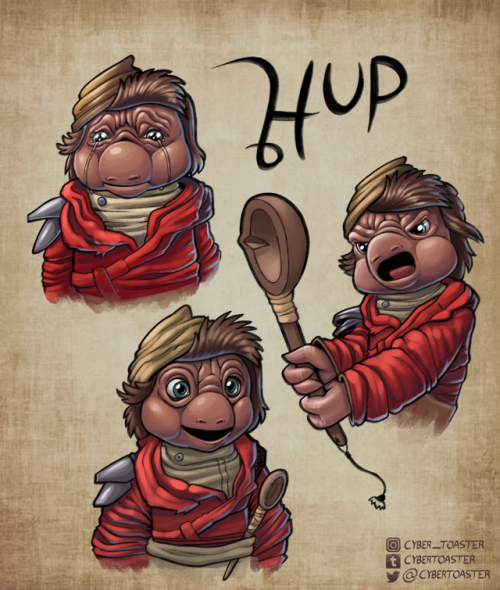 Here’s another from the new Dark Crystal series. My favorite little podling, HUP!