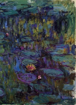 lonequixote:  Water Lilies (1917) by Claude Monet (via @lonequixote) 