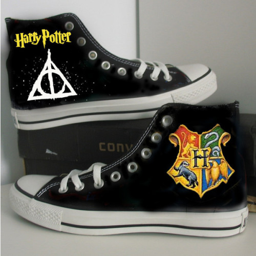 harry potter painted converse