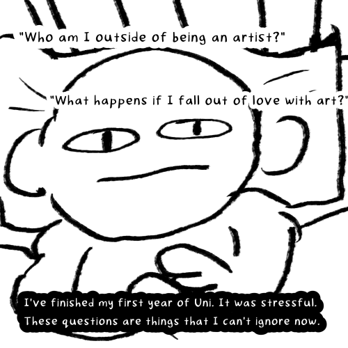 Doodling Out Some Thoughts + Fears I've Been Having Now That My First Year Of Uni Is Done.