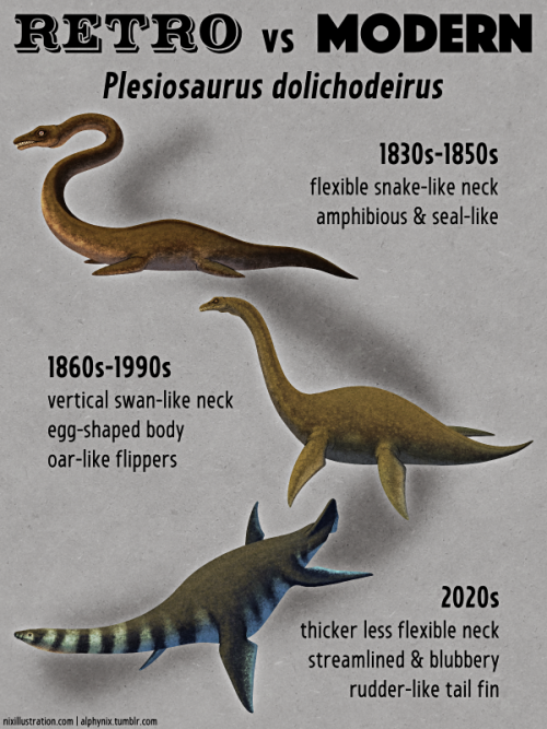 alphynix:Retro vs Modern #06: Plesiosaurus dolichodeirusPlesiosaurs were first recognized as a disti