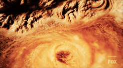 luxhysteria:  Jupiter's great red spot. A hurricane three times the size of our whole planet that's 
