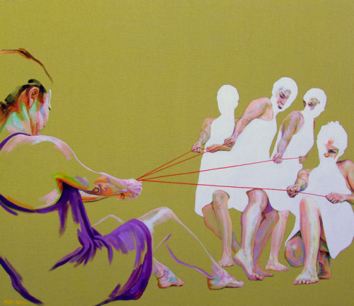 mdme-x:  Cristina TroufaForces2012acrylic on canvas33.9 x 39.4 x 0.8 in 