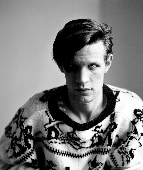 ohgoodtimelord:doctor who cast in black & white || matt smith