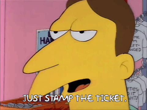 bythebigcoolingtower:Minor Characters - The ‘Just Stamp the Ticket’ Guy