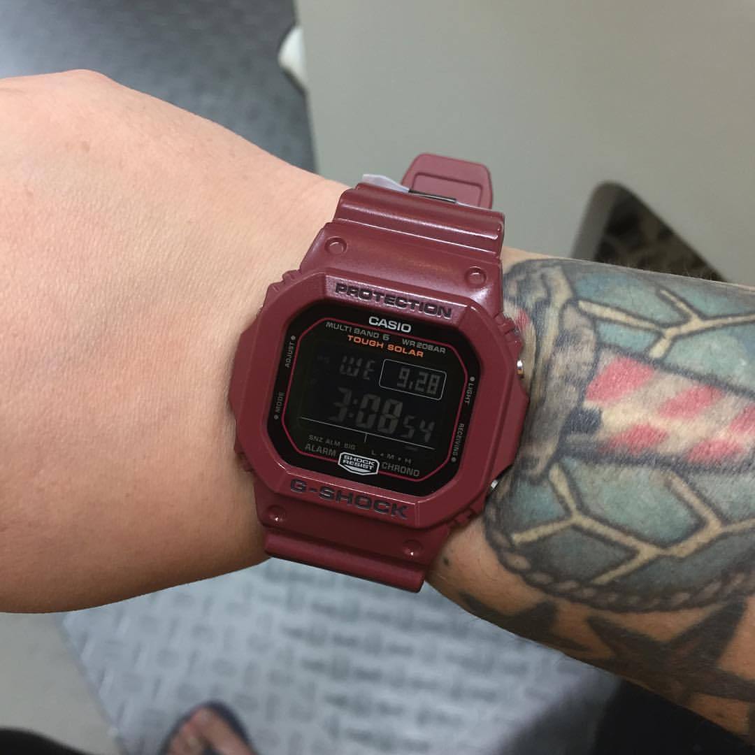 burgundy g shock