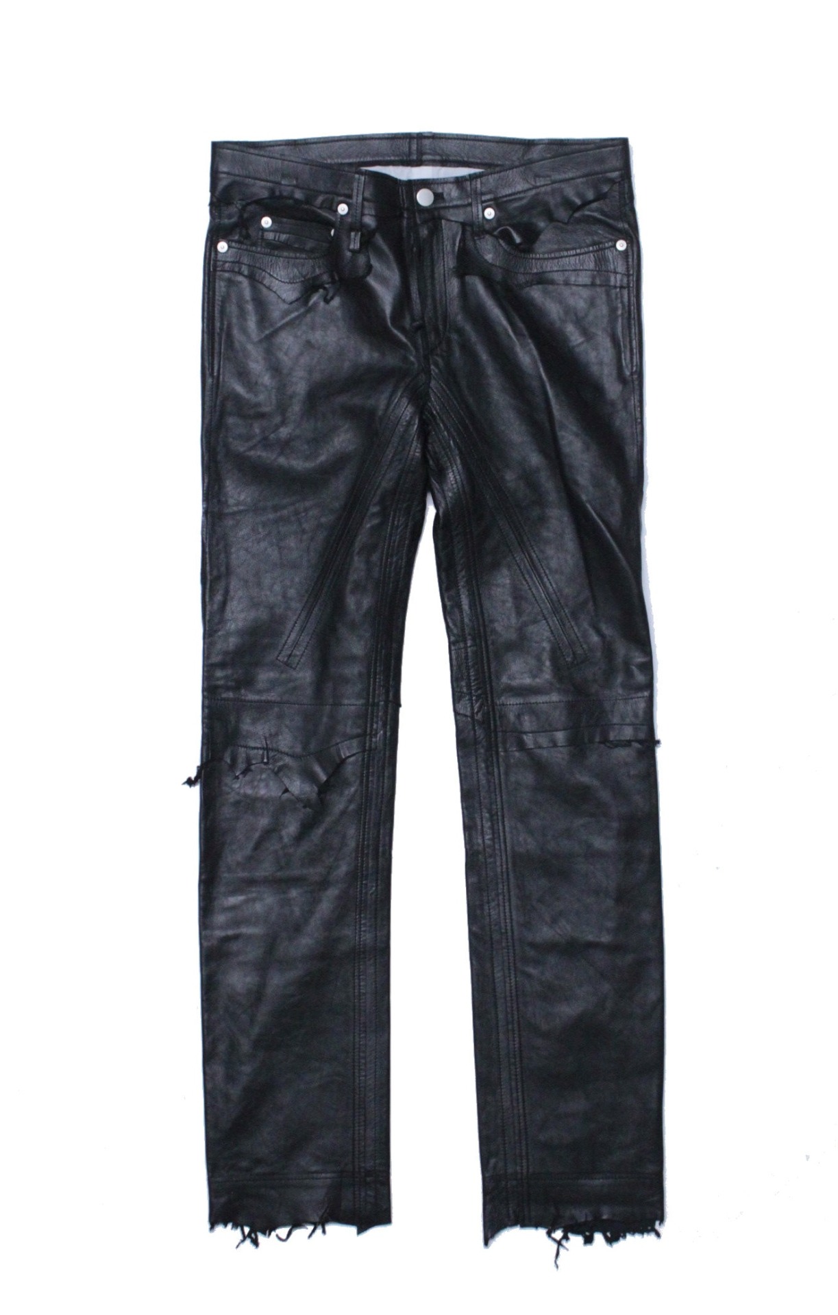 circus-e-boutique:  sp.0005aAW15rough out jean. (Lambskin.)color. black.size. 52.price.