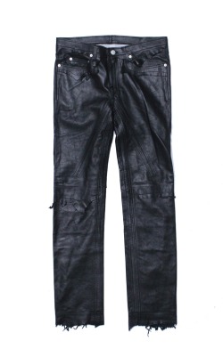 circus-e-boutique:  sp.0005aAW15rough out jean. (Lambskin.)color. black.size. 52.price. ¥169,900+tax.