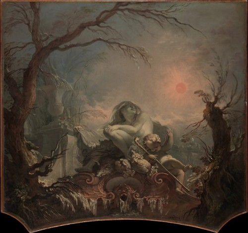 flyse:Allegory of Winter,Jacques de La Joue the Younger (French, Paris 1686–1761 Paris), n.d.Oil on 