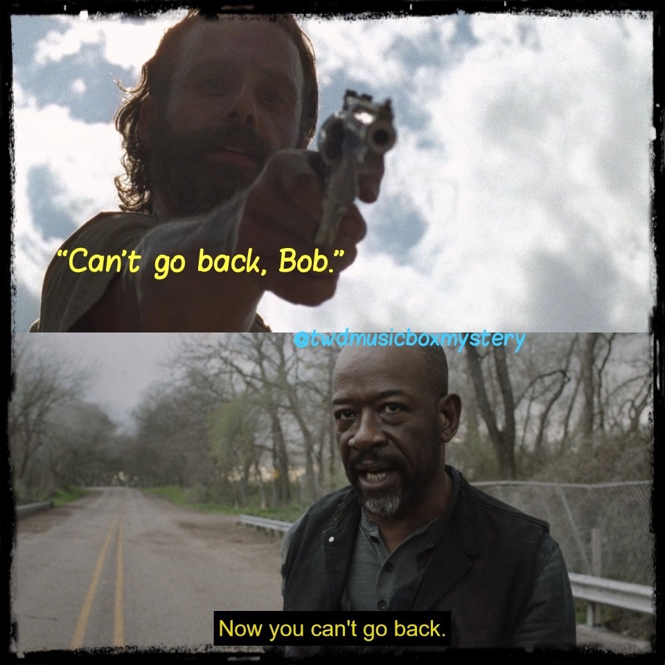 TWD MusicBox Mystery — Can't go back parallels.